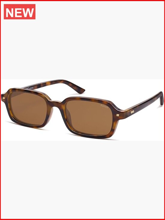 Trendy Rectangle Polarized Sunglasses UV400 Protection Thin Slim Square Sunnies main image 5